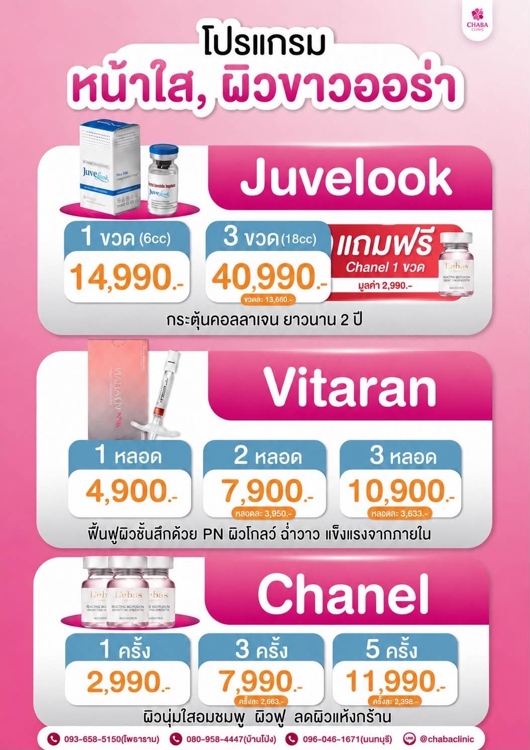 Chaba Clinic promotion