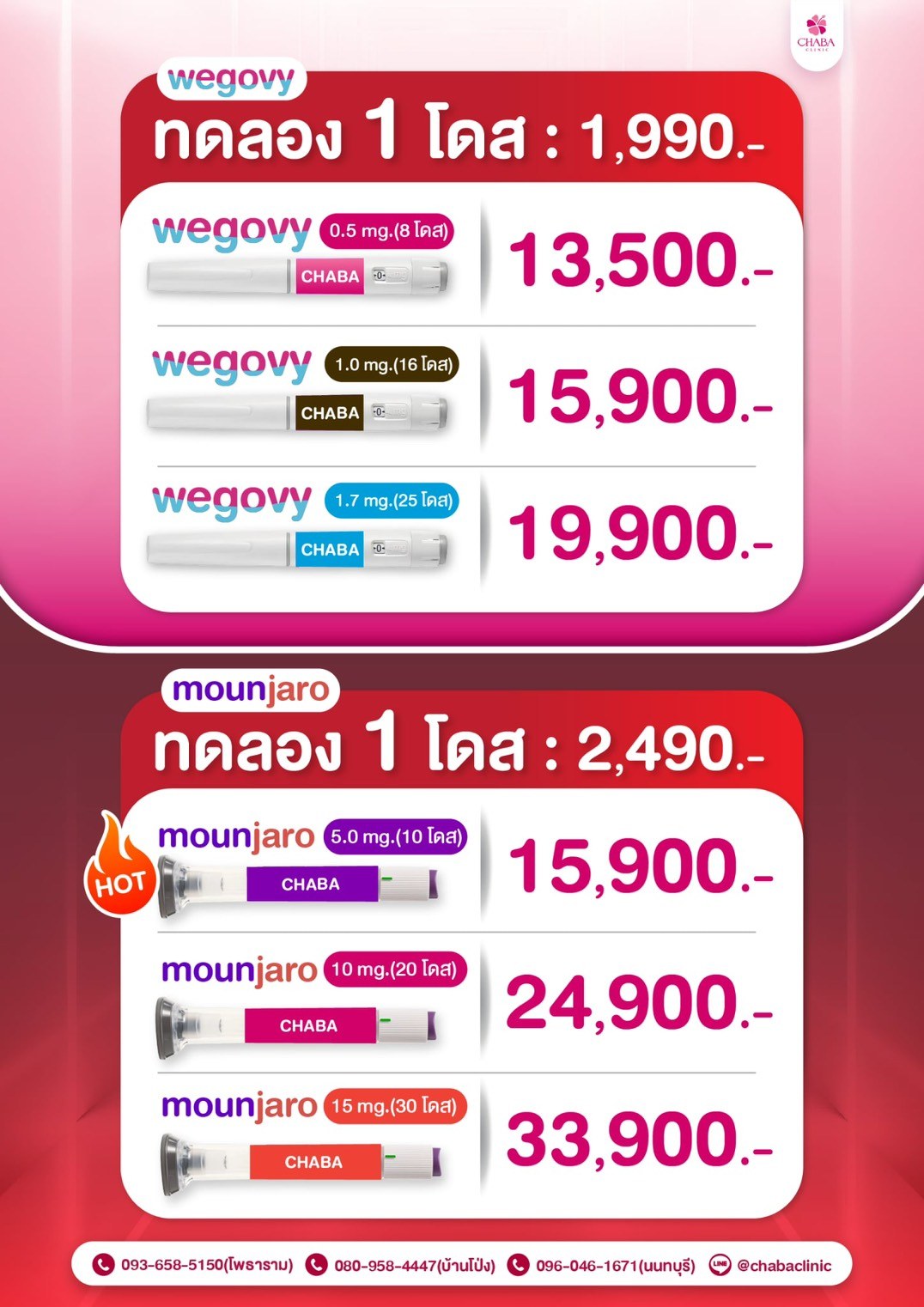 Chaba Clinic promotion